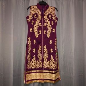 Plum purple Indian dress
